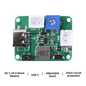 DC-DC Boost Converter Module Dual Input 3-6V to 5-24V Adjustable Output Mini Adjustable Step-up Module for DIY Projects