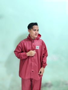 JAS HUJAN RAINCOAT Terbaik Pria Wanita BY ENJEBE Anti Rembes Mocca best seler
