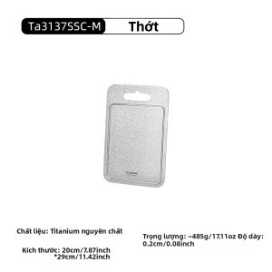 Tiartisan | Thớt Thái Thực Phẩm Tiartisan 2mm Dày Hai Mặt Làm Từ Titan Chống Gỉ Bề Mặt Tinh Thể Băng Dùng Cho Thịt Rau Trái Cây