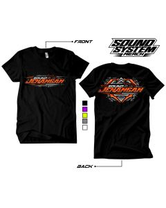 Kaos Sound Jenangan Pria Hitam Katun Pendek
