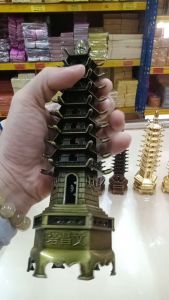 文昌塔 金榜题名 九层 十三层 高质量电镀合金文昌塔做工精细摆件 吉祥如意招财家居风水摆件 书桌工艺品装饰 读书塔 学业 读书 祈求 学业 事业 FENG SHUI WEN CANG TOWER praying product