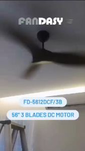 FANDASY (140cm/56") DC Motor 3 Blades Ceiling Fan Kipas Siling Kipas Syiling 风扇 14 Speed Remote Control Energy Saver(KOOK)