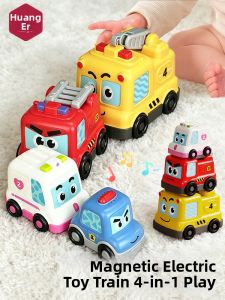 HUANGER | Magnetic Stackable Pull-Along Toy for 1 Year Old