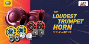 HELLA 12V/24V Twin Tone Air Horn Set - 3PB 003 001 631/641