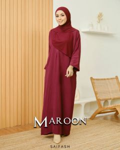 Adinda Kaftan - Long Sleeve Muslimah Kaftan Jubah Muslimah Long Dress Long Kaftan Abaya