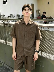 OUMULONG | Bộ Quần Áo Linen Thoáng Khí Phong Cách Dễ Dàng