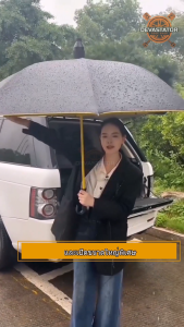 ร่มออโต้ก้านยาว  ร่มกันฝนแบบมีฝาครอบ  ร่มมีเคสกันแดดUV ร่มขนาด 28 นิ้ว  ร่มกันฝนด้ามยาว ไม่ขึ้นสนิม โครงแข็งแรง/HomeUP --ผ้าเคลือบยูวีดำกันแดดได้100%