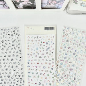 น่ารักการ์ตูนรูปแบบเล็กๆ Deco สติกเกอร์บัญชีมือ Star Card Photo Album Planner สมุดภาพโน้ตบุ๊คไดอารี่สติกเกอร์ตกแต่ง