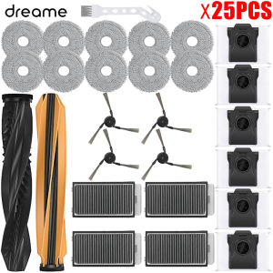 Dreame X50 Ultra /X50 Master/L50 Pro Ultra/L40S Pro Ultra Spare Part Main Side Brush Filter Mop Cloth Bag Replacement Part