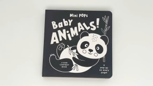 Baby Animals High Contrast Pop Up Board Book For Babies With Animals Pop Up Pages (Hardcover)