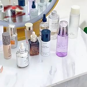 [Cao cấp] Khay để bàn nhựa trong suốt khay đựng mỹ phẩm kệ để đồ trang điểm - M125