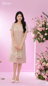 Đầm thiết kế tinh tế chất liệu vải dệt cao cấp thanh lịch DD4L0954 Thời trang Thiều Hoa
