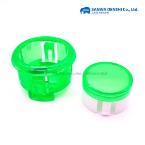 Transparent Shell Button Cover for Sanwa Arcade Joystick Original Part Three And Key Transparent Housing Street Fighter