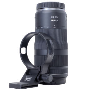 iShoot Lens Collar for Canon RF 100-400mm f/5.6-8 IS USM Tripod Mount Ring with Camera Ballhead Quick Release Plate IS-RF140 w Arca swiss dovetail Compatible with RRS /PMG / Wimberley/Markins/Photoclam/Sunwayfoto/Benro/Sirui/Leofoto