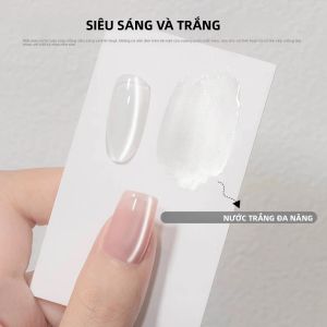 Sơn Gel Móng Tay Mắt Mèo Ánh Trăng Trắng Trong Suốt 12ML Hiệu Ứng Mắt Mèo Từ Tính Phổ Thông Sử Dụng Đèn UV