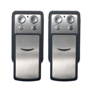 2pcs 4CH RF Wireless Remote Control Transmitter 433MHz EV1527 Learning Code 4 Button Keyfob for Garage Door Gate