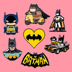 Cool Movie Superhero Enamel Pins Anime Figures Brooch Lapel Pin Badge on Backpack Clothing Accessories Fashion Jewelry Fans Gift