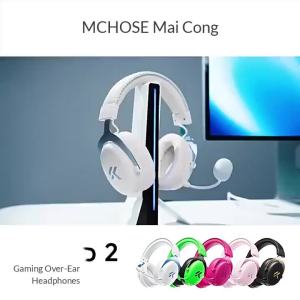 MCHOSE | Tai Nghe Chơi Game Không Dây MCHOSE V9 Pro 2 Độ Trễ Thấp Âm Thanh THX 53mm Mic AI Kết Nối BT/2.4G Cho PC PS5 Switch - Dành Cho Người Lớn (nam/nữ)