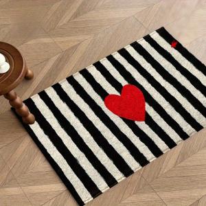 VIKAMA black and white striped anti-slip floor MATS for kitchens bedrooms festivals light and soft carpets home decoration