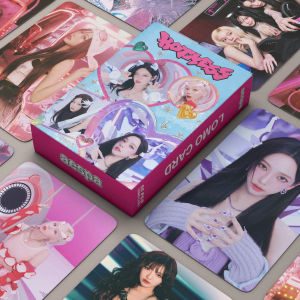 55-Piece Hot Mess Small Card Postcards Fan Support Photos Gifts Kpop Idol Integrated Winter Orange Love Letter Stationery