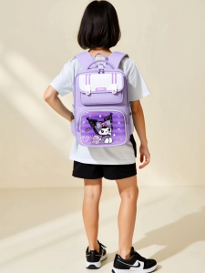 Kuromi schoolbag waterproof childrens backpack large-capacity simple childrens schoolbag for girls