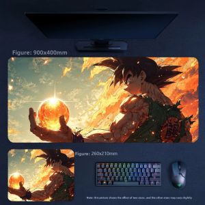 Bandai | High Value Desktop Office Keyboard Computer Large Table Mat Leather Mouse Pad Oversized Boys E-sports Game Non-slip Mouse Pad