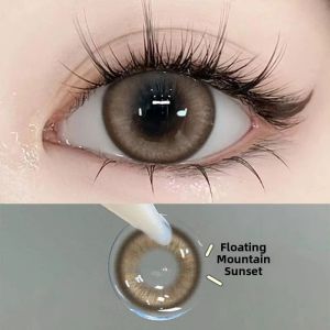 Large Diameter Disposable Black Contact Lenses 6 Months