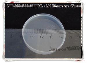 Glass Milk Cup Lid Specialized Sealed Jelly Cup Lid Bottle Transparent Plastic Lid Home Use Jelly Milk Cover Lid