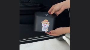 PROTON X90 X50 X70 BYD SEAL ATTO 3 Dolphin CHERY Omoda 5 Tiggo 8 Pro Car Trash Can Garbage Flip Lid Dustbin Tong Sampah Kereta