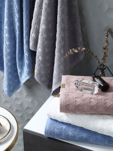 Khăn Tắm Cotton Nguyên Chất Thấm Hút Nhanh Khô Không Rụng Lông Cho Cặp Đôi Người Lớn Dùng Tại Nhà Thương Hiệu Royal Classic