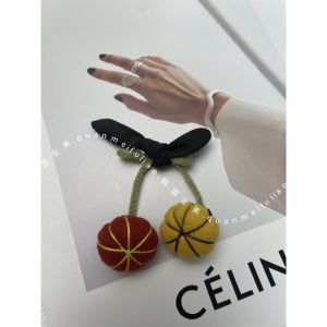 Nhẫn Hoa Thủ Công Mùa Thu Đông Đa Năng Hoa Tulip Quả Lê Nhẫn Hoa Vải Phụ Kiện May Vá DIY Phụ Kiện Trang Trí