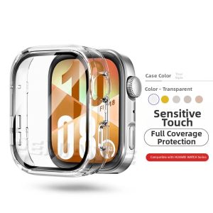 Huawei Fit4 pro Tempered Glass Screen Protector Full Cover Sports Smartwatch Band Case Compatible with Fit3 High Definition Accessories