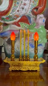 ชุดเชิงเทียนไฟฟ้า ชุดกระถางธูปไฟฟ้า