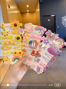 1 SET 14PCS / JEPIT RAMBUT ANAK SET KARAKTER CUTE / JEPIT RAMBUT KOREA / JEPITAN ANAK / HAIR CLIP