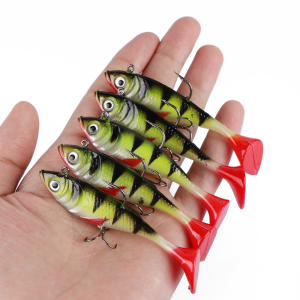 Goture 5pcs/set 8.4cm 10.7g Sinking Wobblers Fishing Lure The perfect 3D Soft Bait Fishing for Pike Fishing Tackle