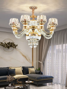 Aiskdan | Luxury Crystal Chandelier Living Room