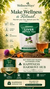 WellnessWays® Liver Detox Tea | 6 Botanical Herbal Tea Blend | 28 Tea Bags Turn an ordinary cup of tea into a simple daily wellness ritual. WellnessWays Liver Detox Tea is a convenient botanical tea blend crafted with 6 carefully selected herbal i