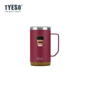 TYESO | Bình Giữ Nhiệt Tyeso 710ml Dung Tích Lớn Bằng Thép Không Gỉ Đế Vân Gỗ Thân Thiện Với Môi Trường Ly Uống Nước Cách Nhiệt Dành Cho Văn Phòng Cà Phê Kèm Sticker