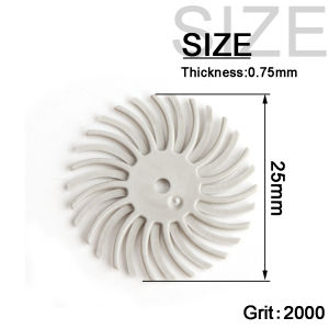 NuoDunco 10Pcs/set 1Inch Radial Bristle Disc 25mm Bristle Wheel 3mm/2.35mm Shanks Polishing Brush for Rotary Tool Accessories