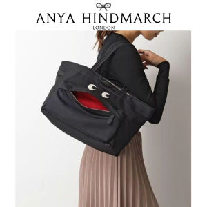 Official Authentic Products Anya Hindmarch Bag Smiley Shopping Bag Cowhide Tote Big Eyes Satchel Travel Bag