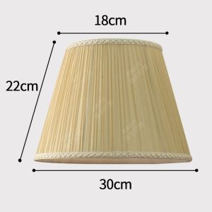 Anti-dazzle Large Red Fabric Lampshade
