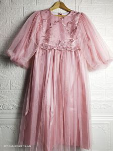gaun pesta anak/ gamis pesta/ baju Pesta anak tangan balon