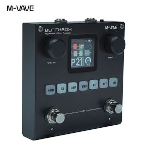 M-VAVE BLACKBOX Multifunctional Guitar/Bass Effect Pedal Effector（Built-in battery） 80 editable Presets 6 Effects Modules