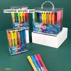 Touch Mark Professional Acrylic Markers Marker Pen Set Paint for DIY Rock Glass Fabric Art Design Kids Gift
