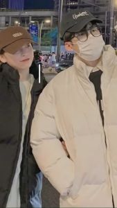 ÁO KHOÁC PHAO 3 LỚP NÓN LÓT LÔNG CAO CẤP SIÊU NHẸ MẶC MÙA ĐÔNG -HAI BĂNG