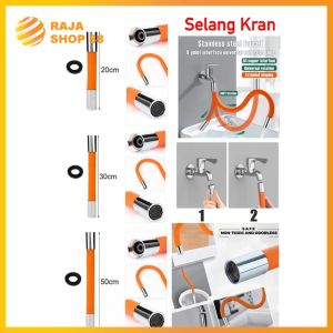 Selang Kran Air Flexible Sambungan Kran Air Putar 360 Derajat Universal