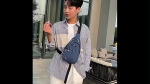 Túi bao tử nam nữ đeo hông đeo chéo nhiều ngăn riêng biệt vải Canvat chống nước nhẹ bền đẹp-HAUSE