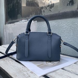 Urban Simple Style Womens Crossbody Bag Commuter Boston Bag Versatile Single Shoulder Genuine Leather Fashion Retro Handbag