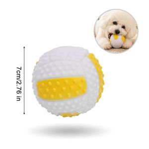 PawPulse【Local Stock】3Pcs Squeaky Pet Chew Toy Pet Teeth Cleaning Chew Toys Fun Interactive Puppy Play Ball