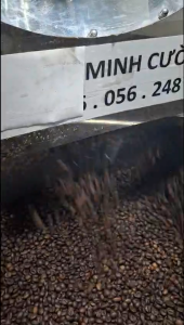 500gr Cà phê rang mộc Robusta Arabica tỉ lệ 80% Robusta + 20% Arabica Cầu Đất pha máy pha phin đều NGON - Minh Cường Coffee